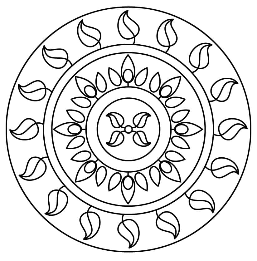 Mandalas Abstraits 11